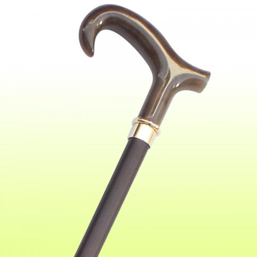 【国産高級ステッキ】 レジンL型小曲ステッキ No.70L